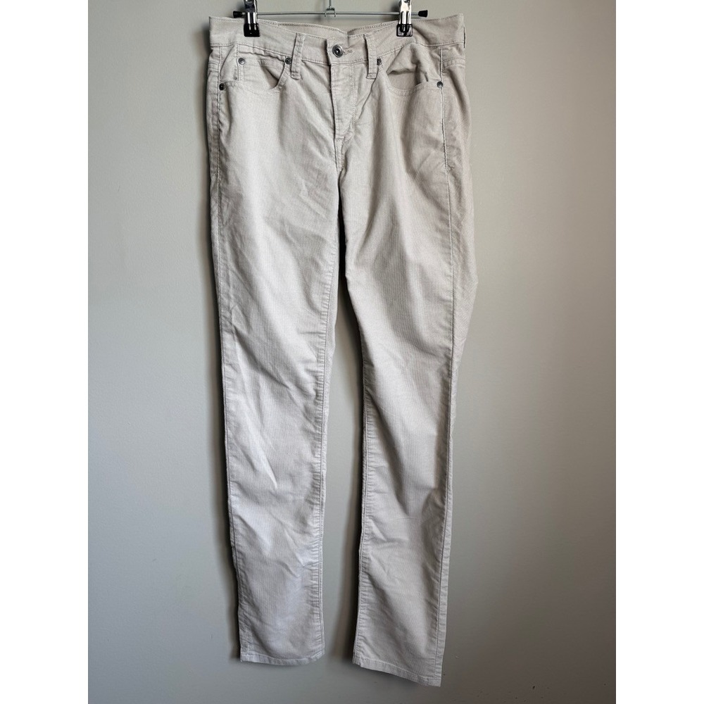 Calvin Klein Jeans Corduroy Skinny Pant Women 28/6 Light Beige Minimalist Casual